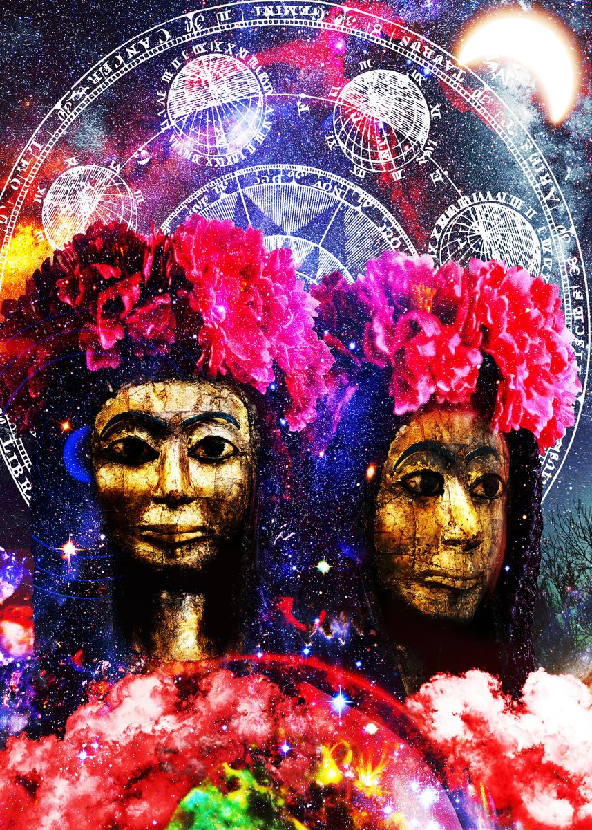 'Gemini Zodiac Wall Art' Poster by CODY NORRIS PRINTS Displate