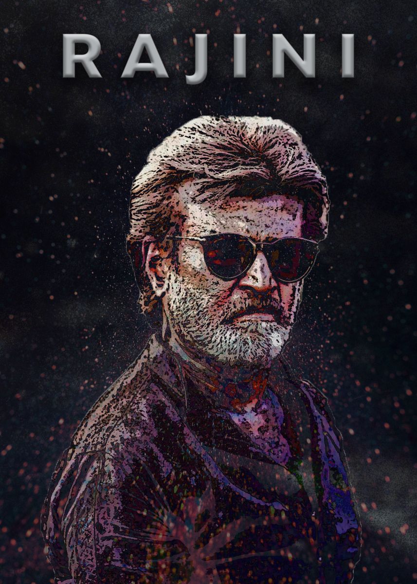 'Rajinikanth' Poster, picture, metal print, paint by Yashani Shantha ...