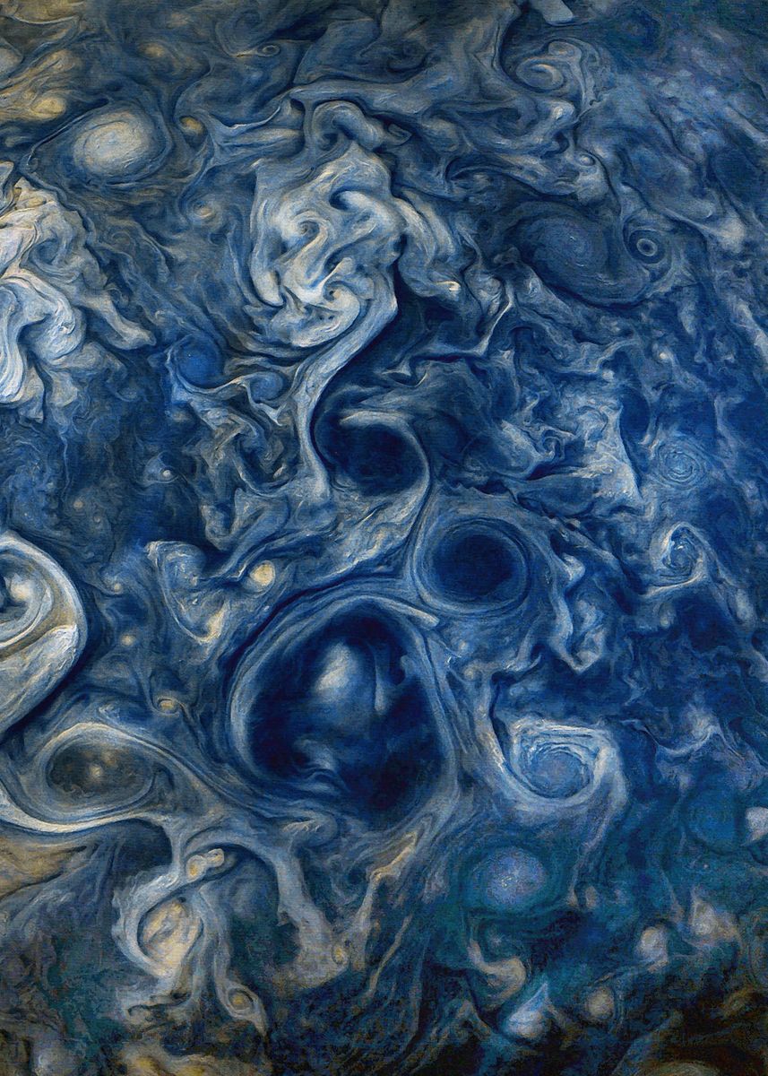 'Jupiter Blues' Poster by Cosmo 18 | Displate