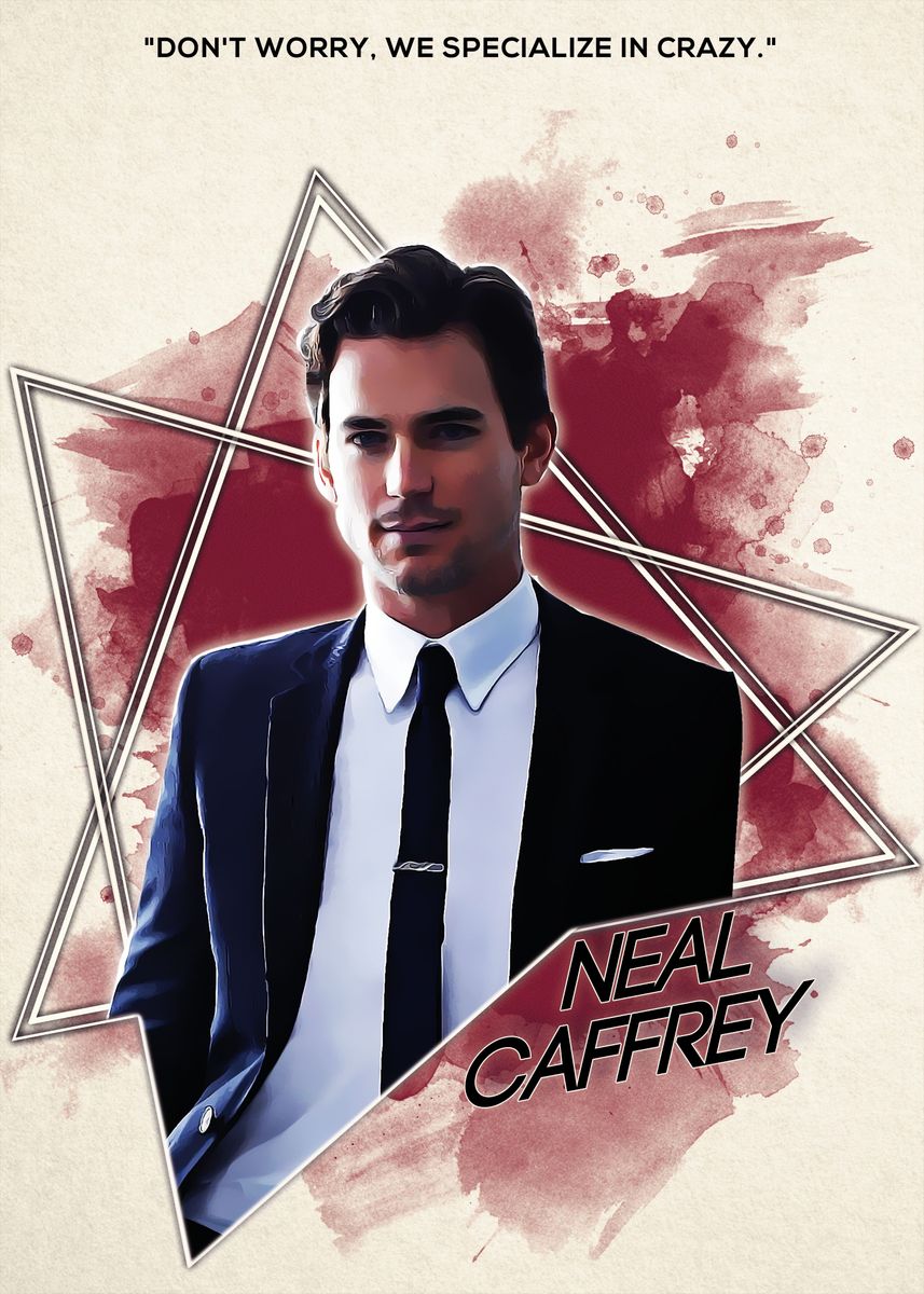 Neal Caffrey' Poster, picture, metal print, paint by Dalton Joyce