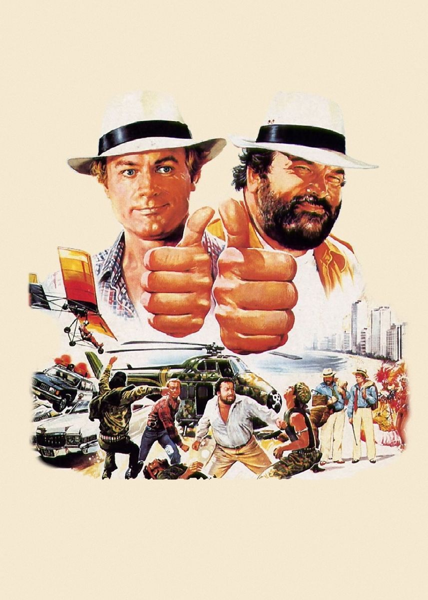 Bud Spencer & Terence Hill - Puzzle Poster Wand Nr. 002 (1000