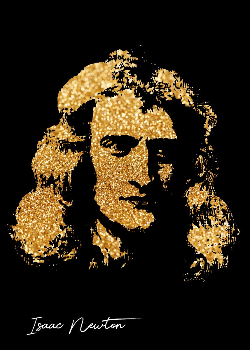 Isaac Newton Poster By Kitty Kit Displate 5326