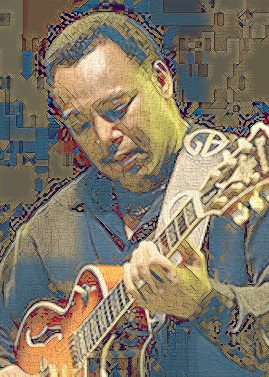 'George Benson' Poster, picture, metal print, paint by Nanda Fernanda ...