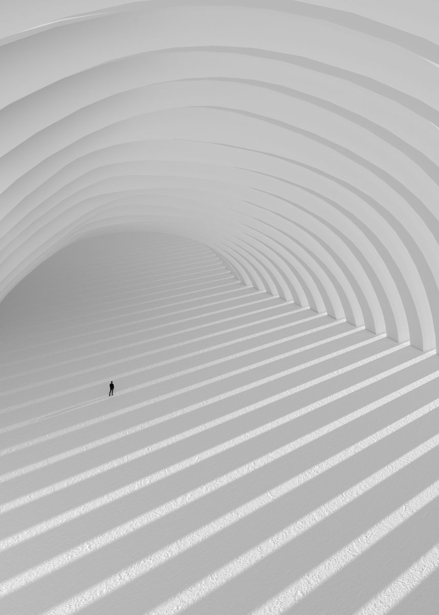 'White Room' Poster, picture, metal print, paint by Evi Radauscher