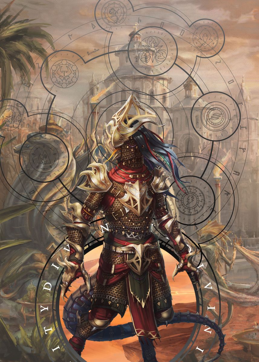 'LIZARD' Poster, Picture, Metal Print, Paint By Divinity Original Sin ...