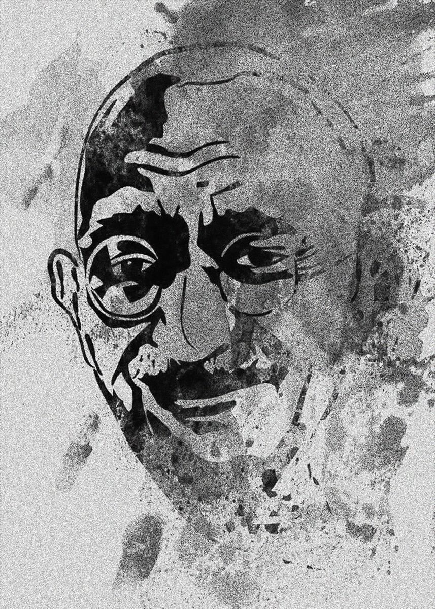 'Mahatma Gandhi' Poster, picture, metal print, paint by rambo art ...