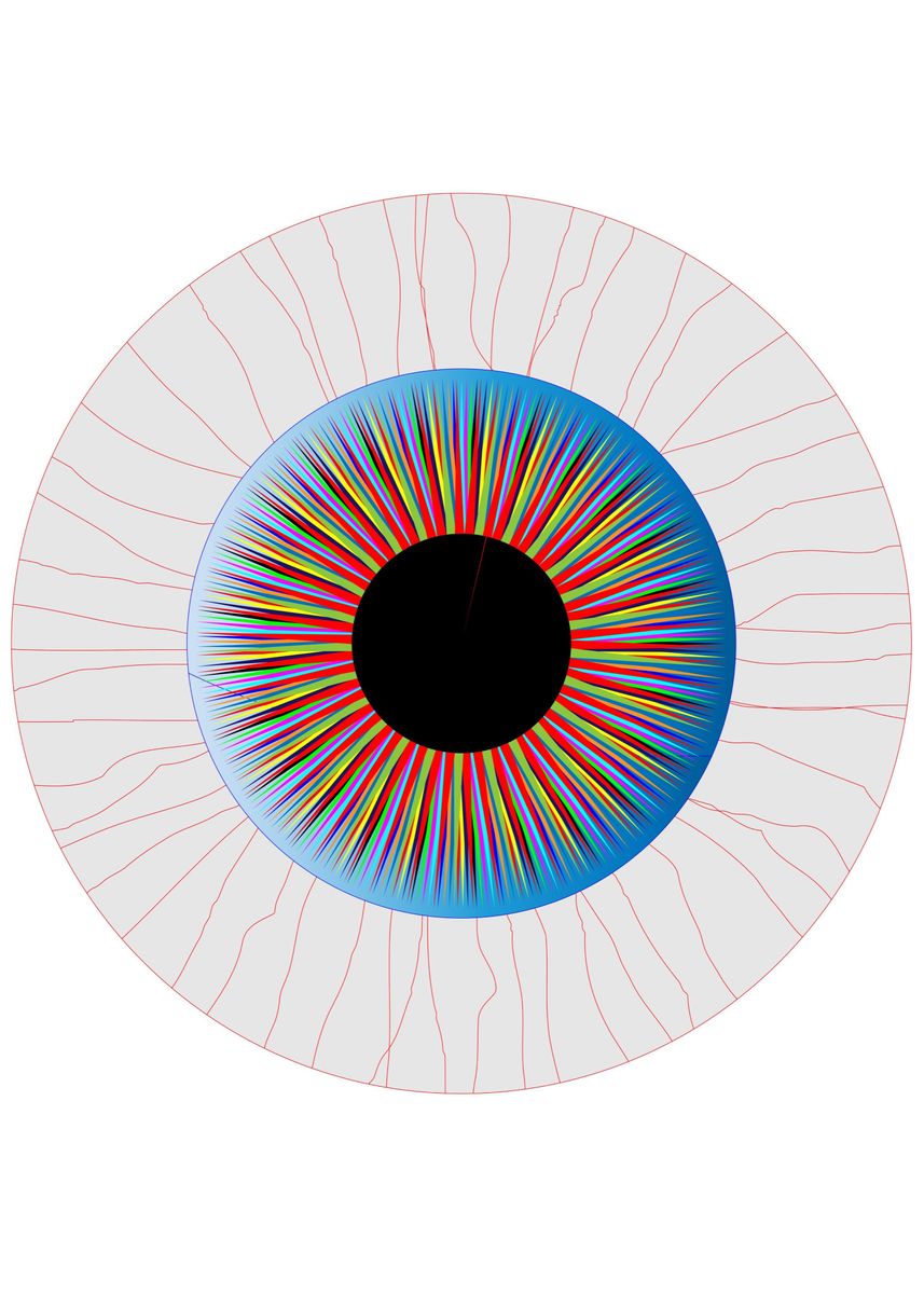 'Bloodshot Eye' Poster, picture, metal print, paint by HomeStead ...