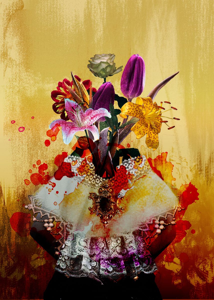 'Mrs Flower' Poster by RoseJoy Displate