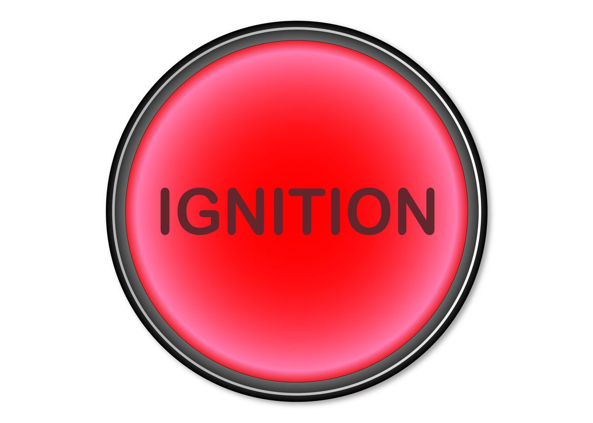 'Ignition Button' Poster by HomeStead Digital Displate