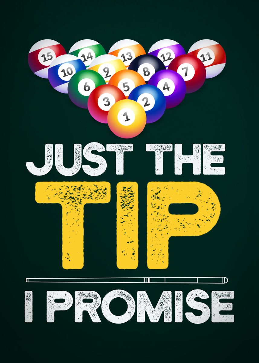 'BILLIARDS FUNNY POSTER' Poster by PosterWorld Displate
