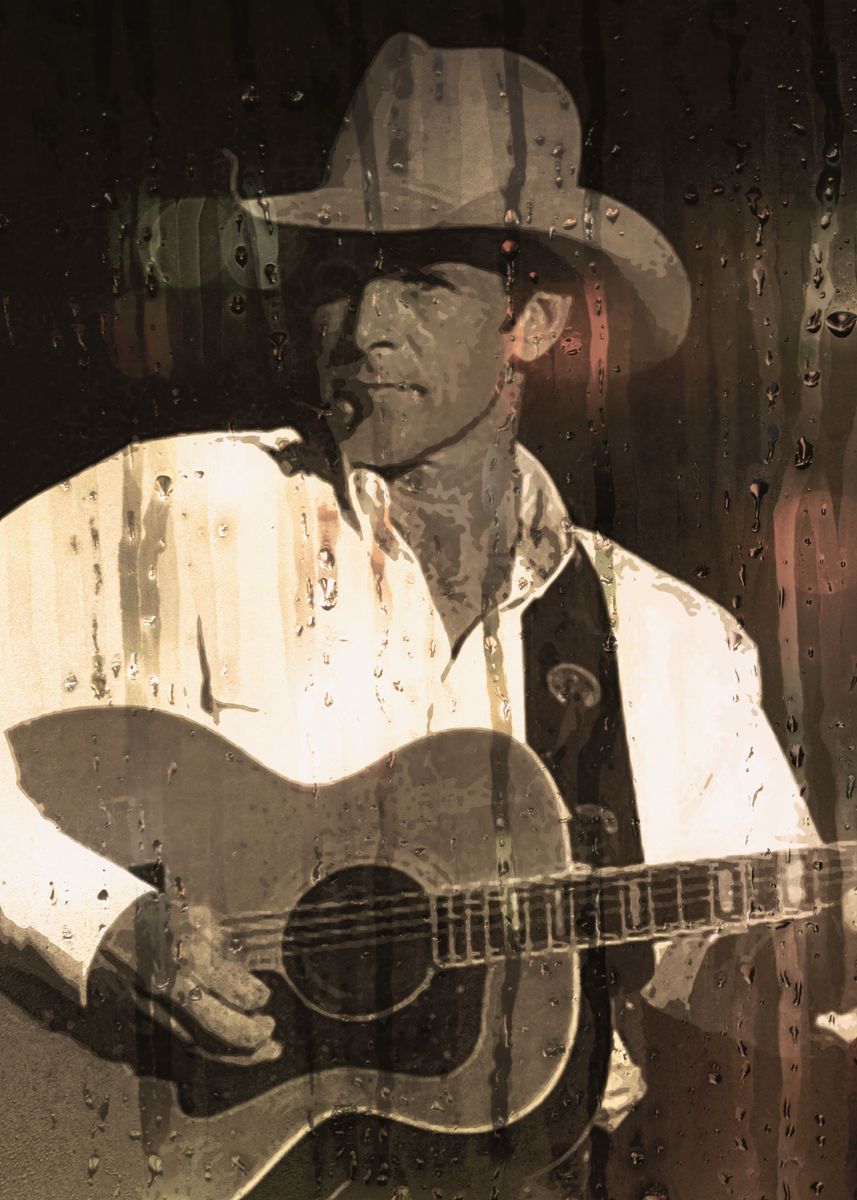 'Chris LeDoux' Poster, picture, metal print, paint by Kemp Martinez