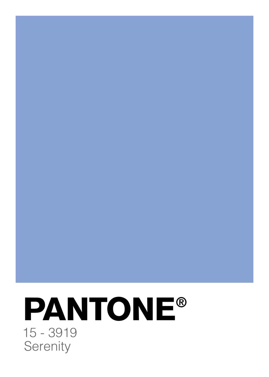 Pantone - Serenity Postcard for Sale by LucyRicardo