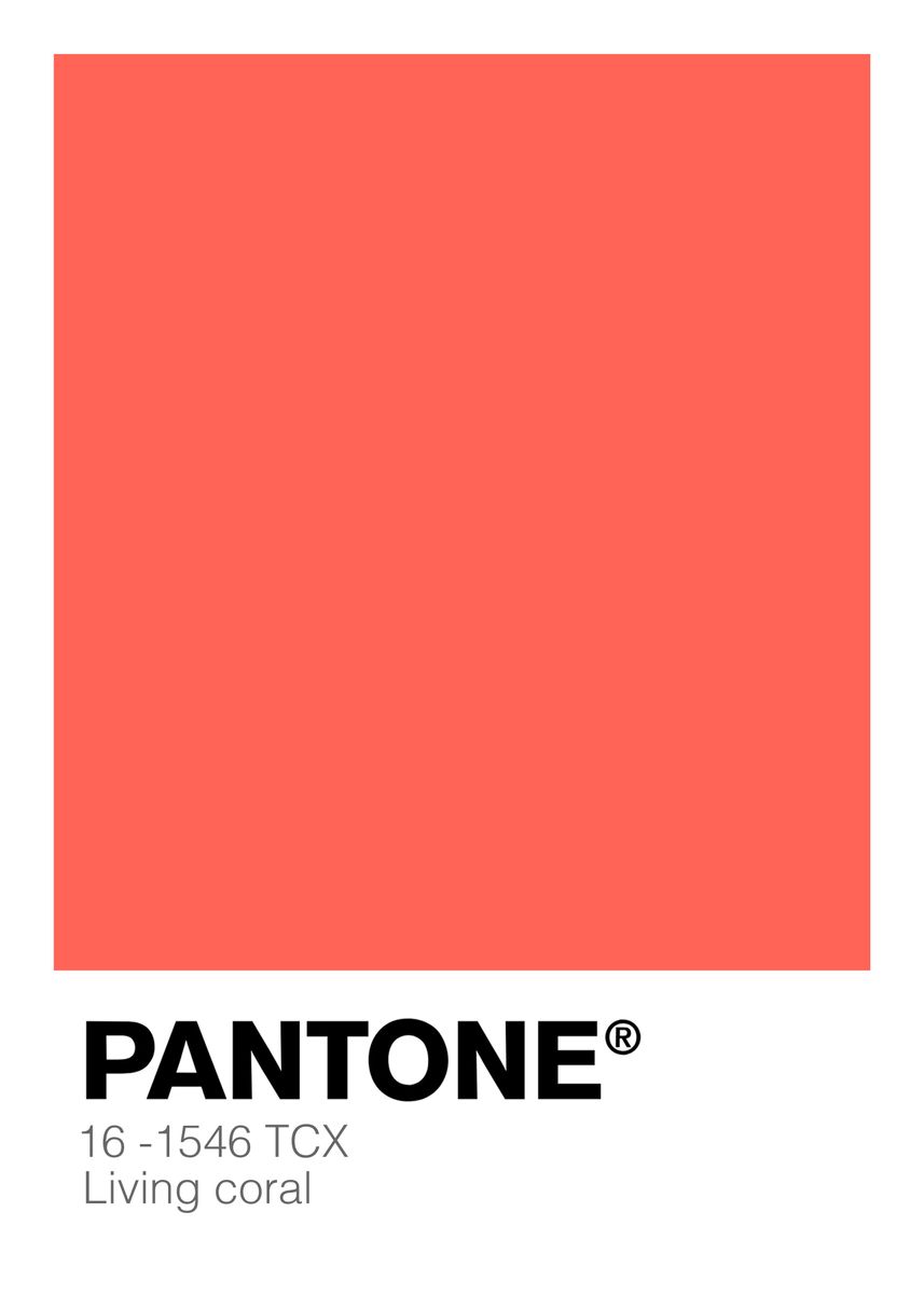 'PANTONE Living Coral' Poster by Don Mario | Displate