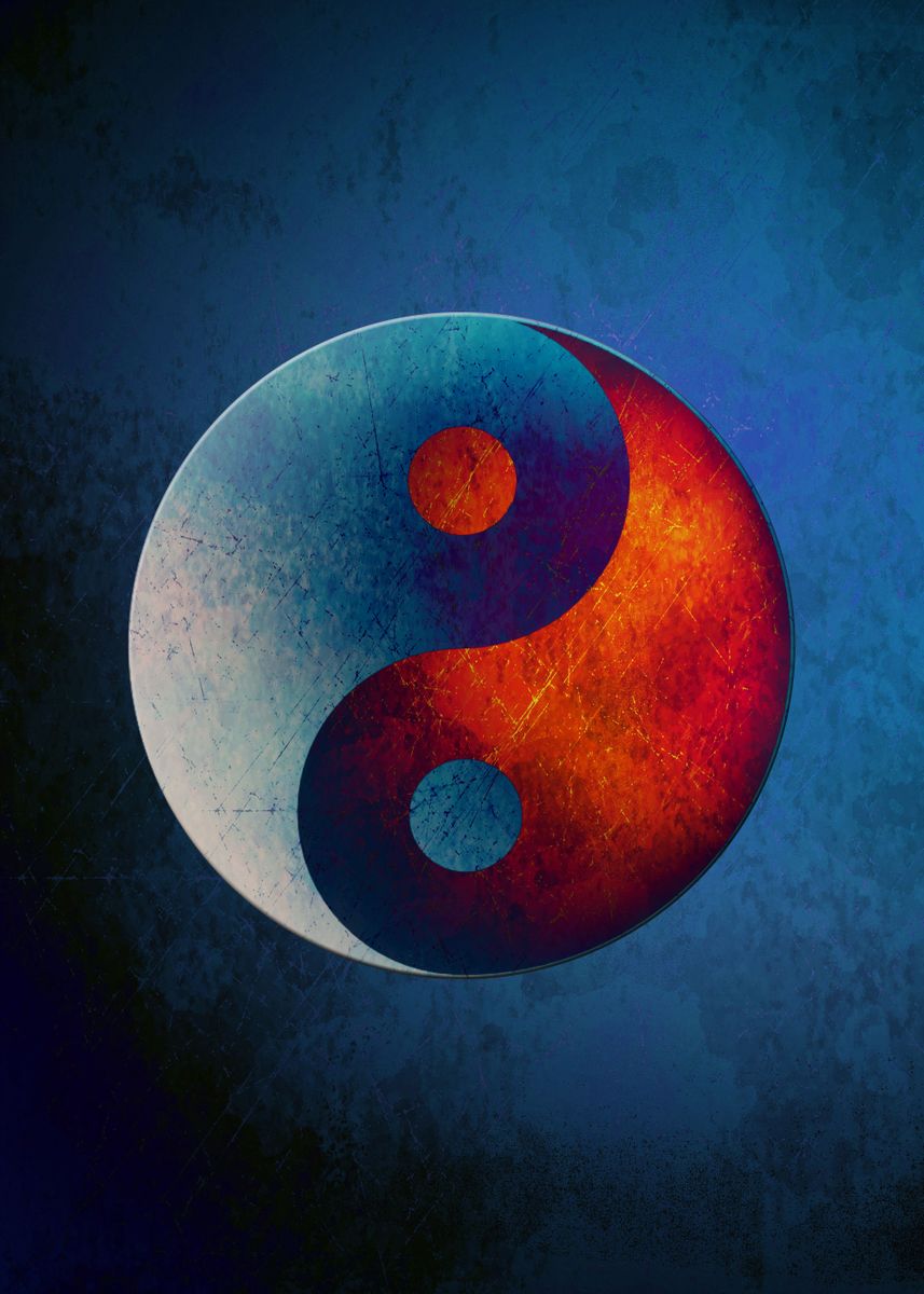 'Yin Yang Symbol 2' Poster by Klara Acel | Displate