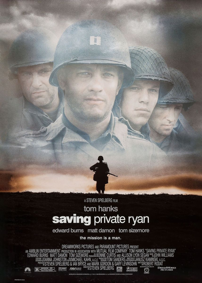'Saving Private Ryan' Poster, picture, metal print, paint by SeeMyArt