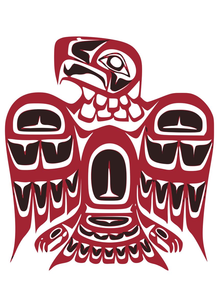 'Haida Nature Bird' Poster by Atomic Chinook  | Displate