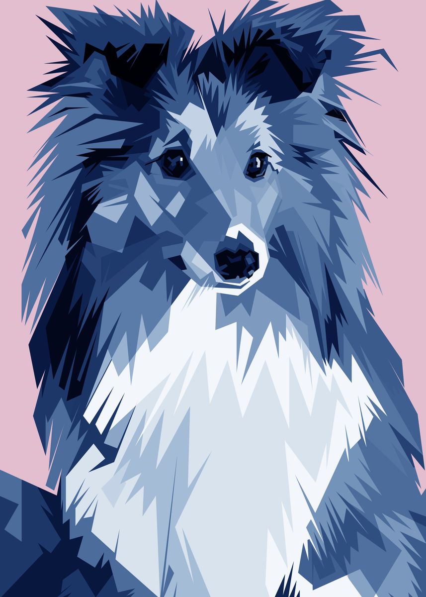 'cute dog' Poster by Sobri Alkavie Displate