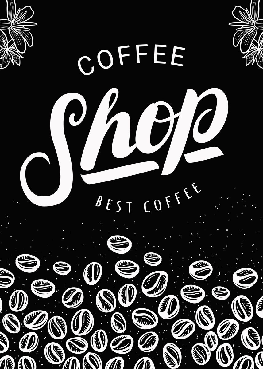 Coffee Shop Retro Poster By Dam Art Displate 