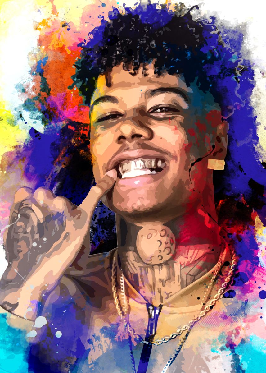 'Blueface' Poster by Micho Abstract Displate