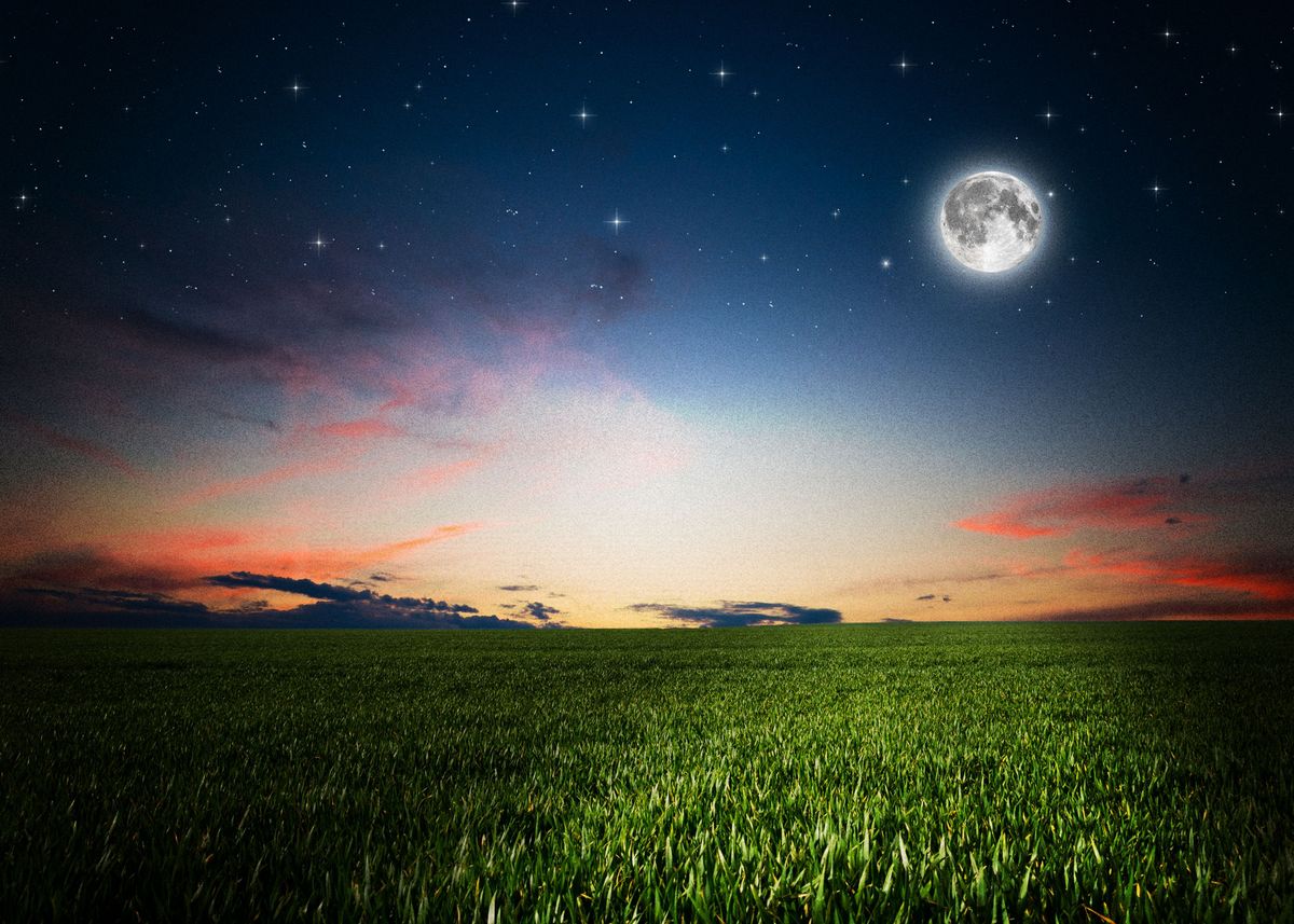 'Earth Moon ' Poster by Ichiro Ninja | Displate