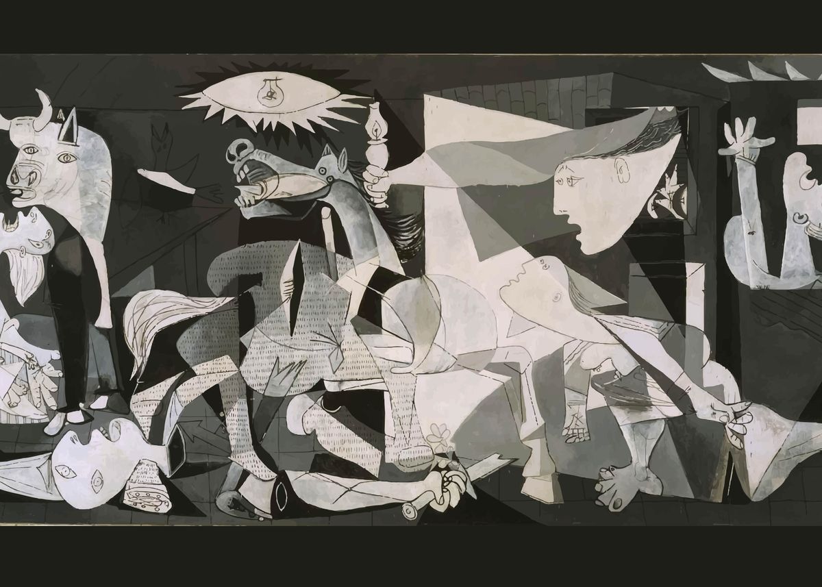 forfatter kabine fredelig Guernica Pablo Picasso' Poster by ArtGallery | Displate