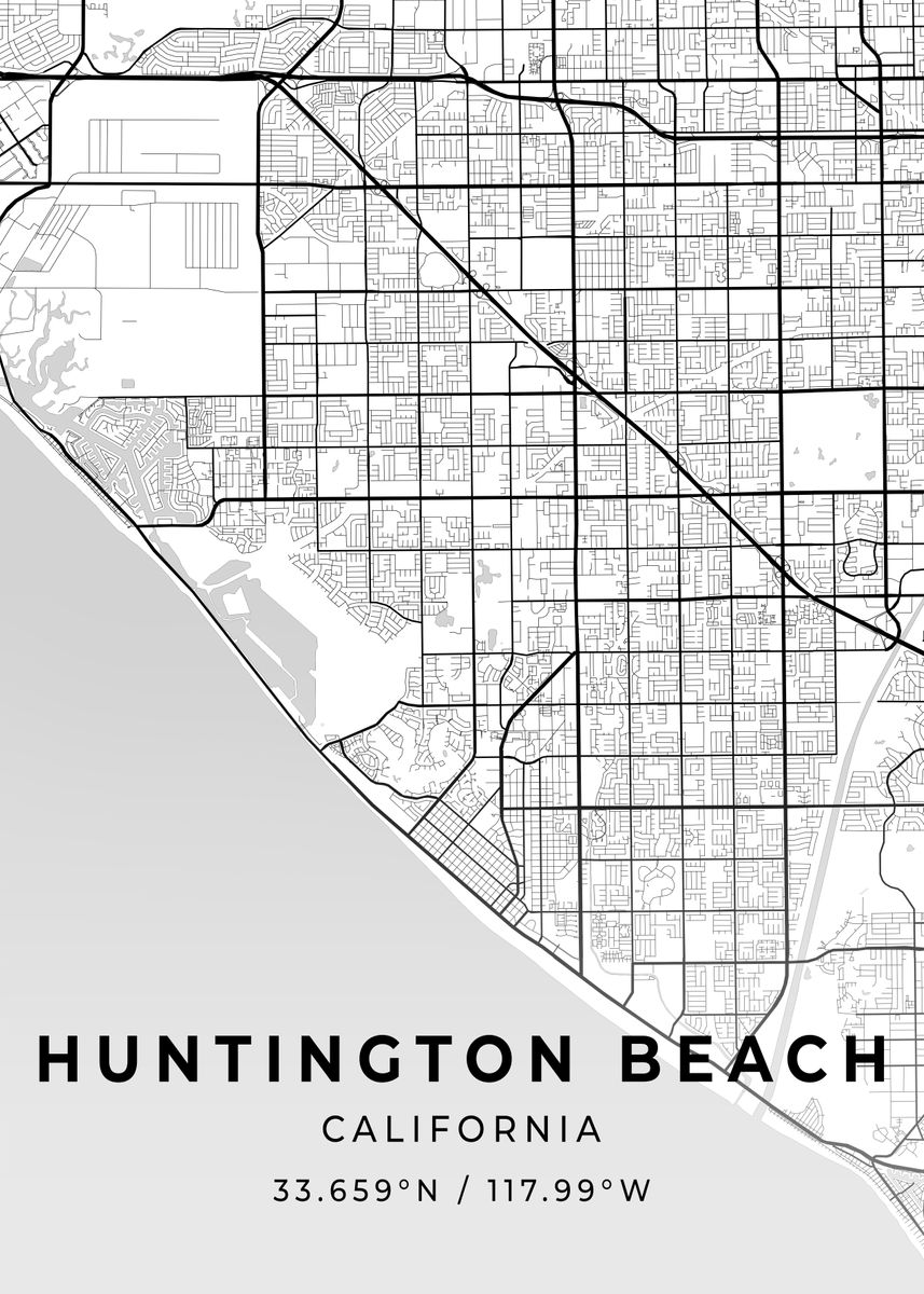 'Huntington Beach' Poster, picture, metal print, paint by Conceptual ...