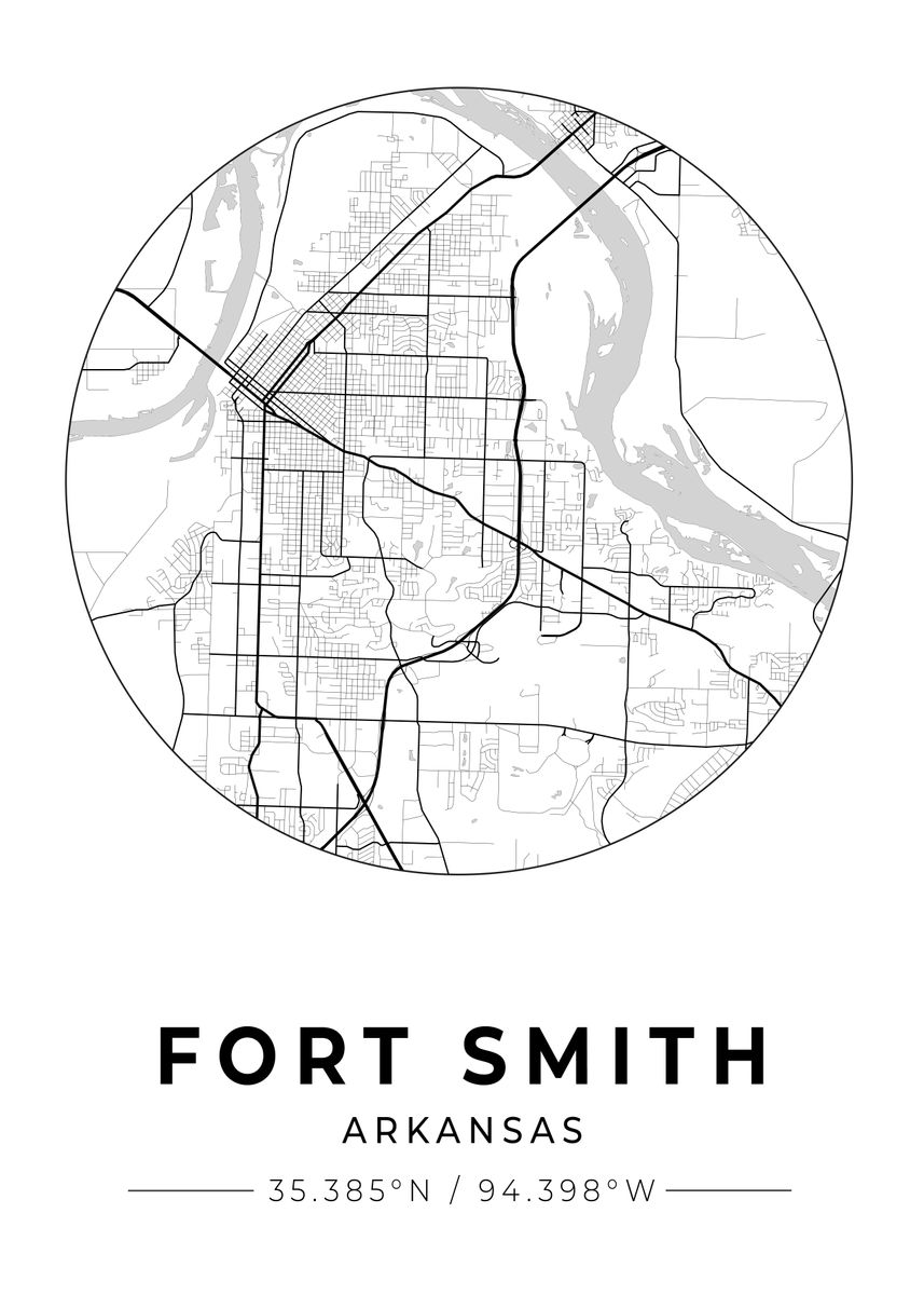 'Fort Smith Arkansas' Poster by Conceptual Photography Displate