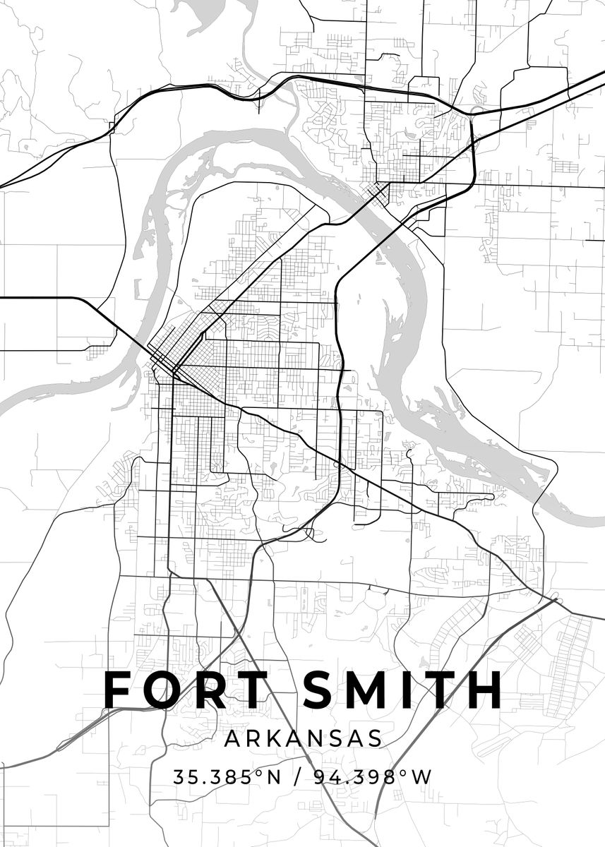 'Fort Smith Arkansas' Poster by Conceptual Photography Displate