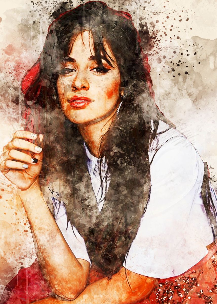 'Camila Cabello' Poster, picture, metal print, paint by Alex Mann ...