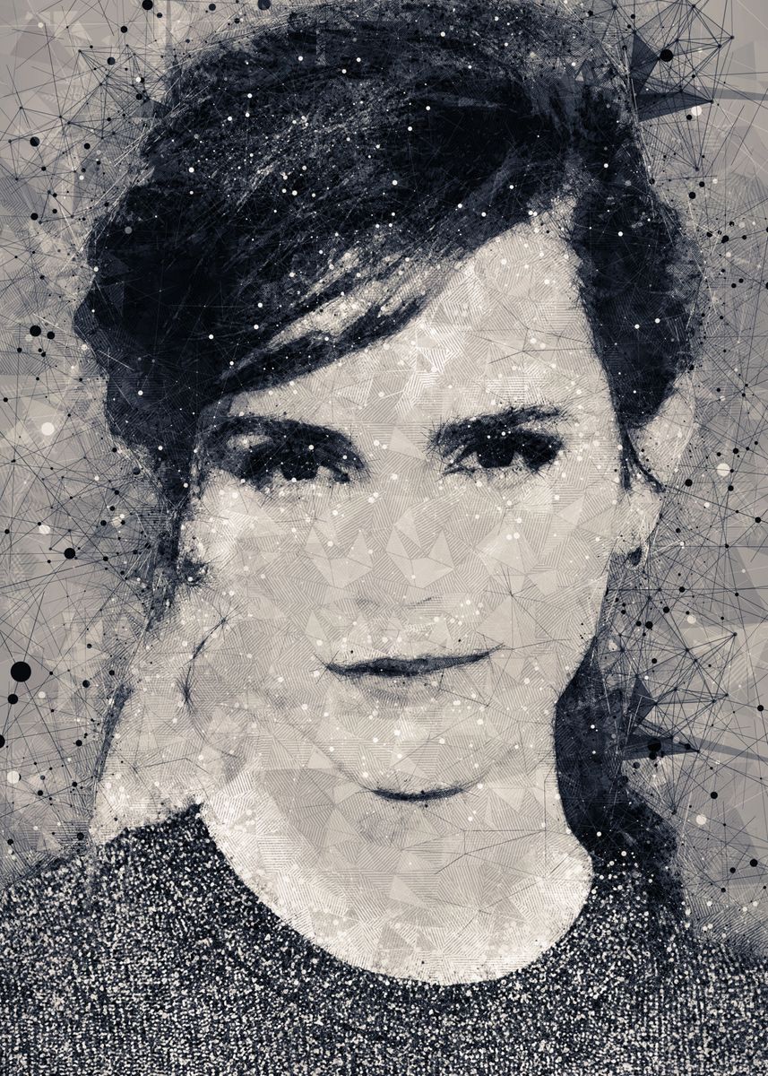 'Emma Watson' Poster, picture, metal print, paint by Alex Mann | Displate