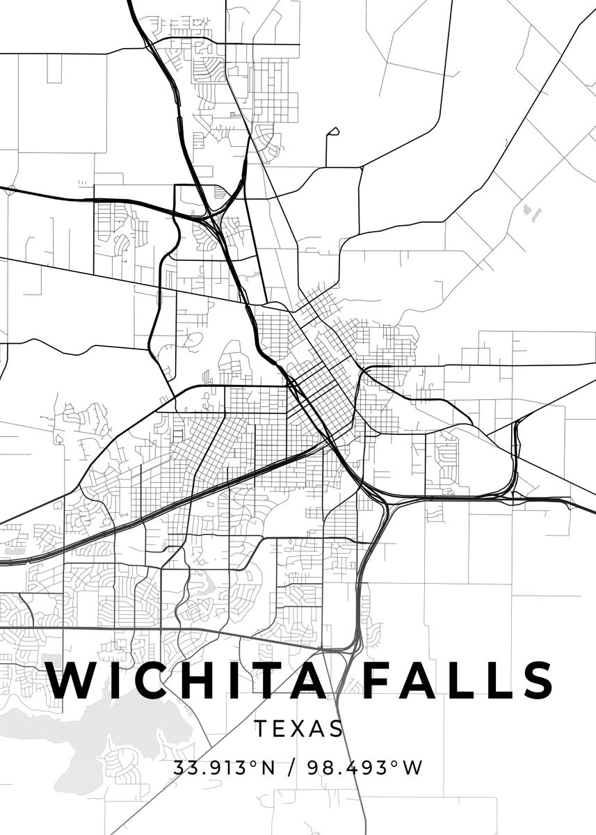 'Wichita Falls Texas' Poster by Conceptual Photography Displate