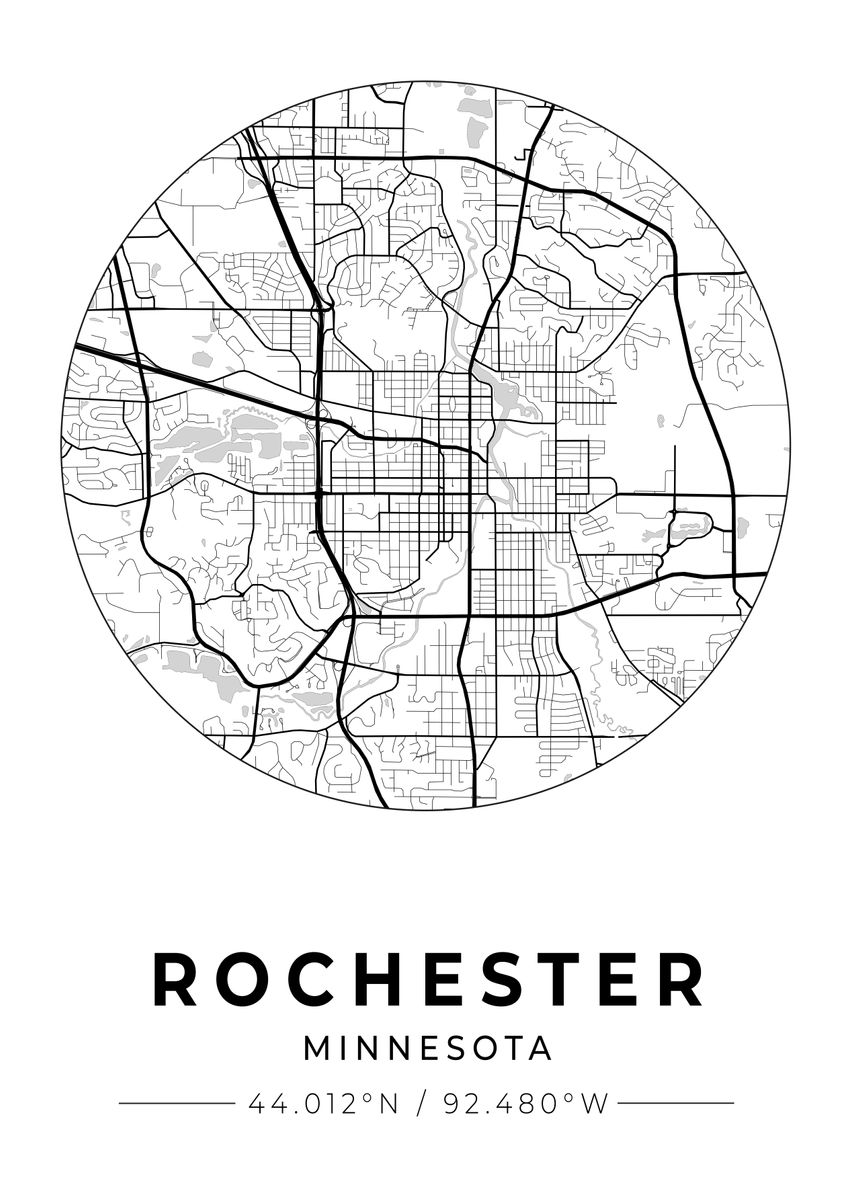 'Rochester Minnesota' Poster, picture, metal print, paint by Conceptual ...