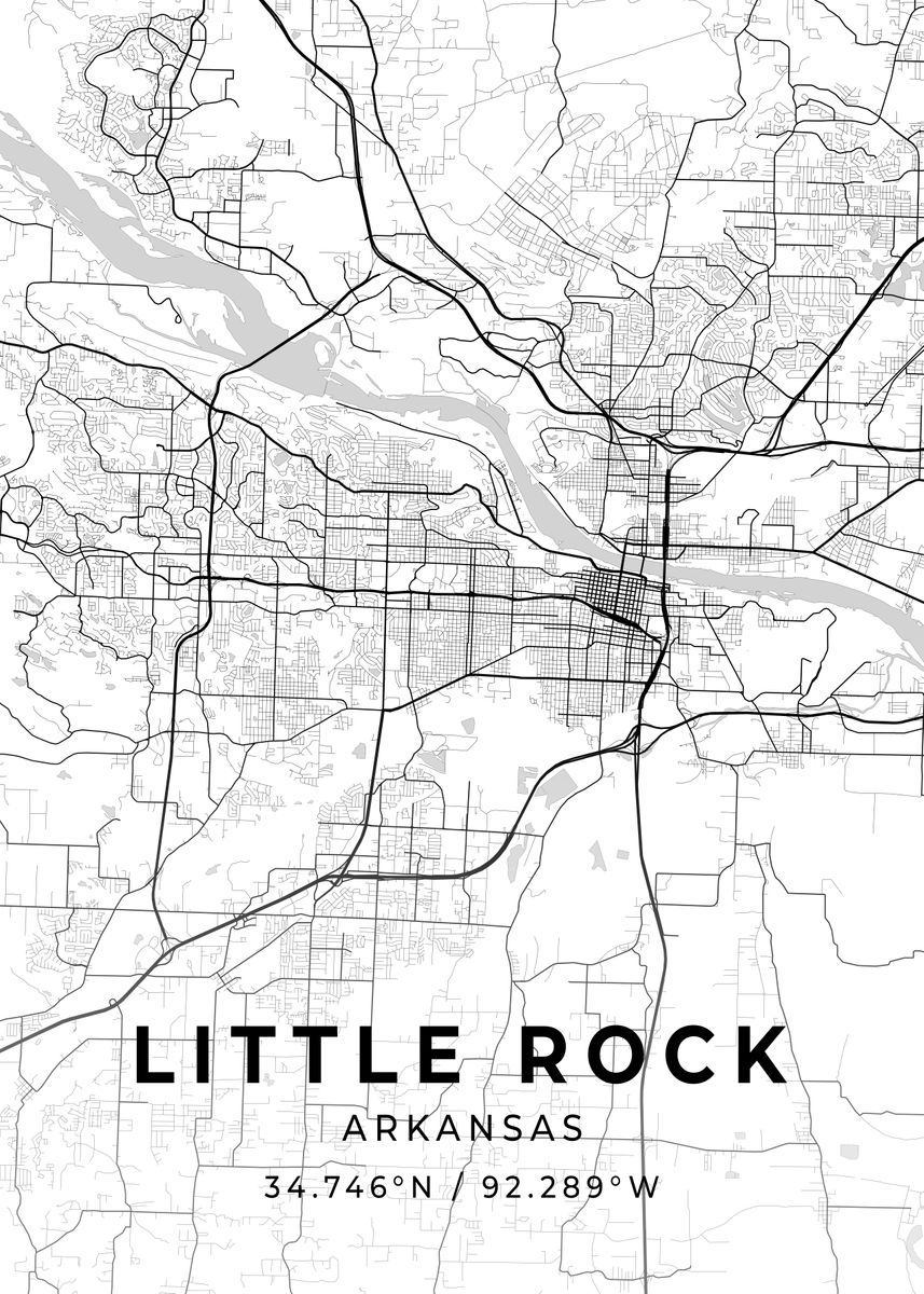 'Little Rock Arkansas' Poster by Conceptual Photography Displate
