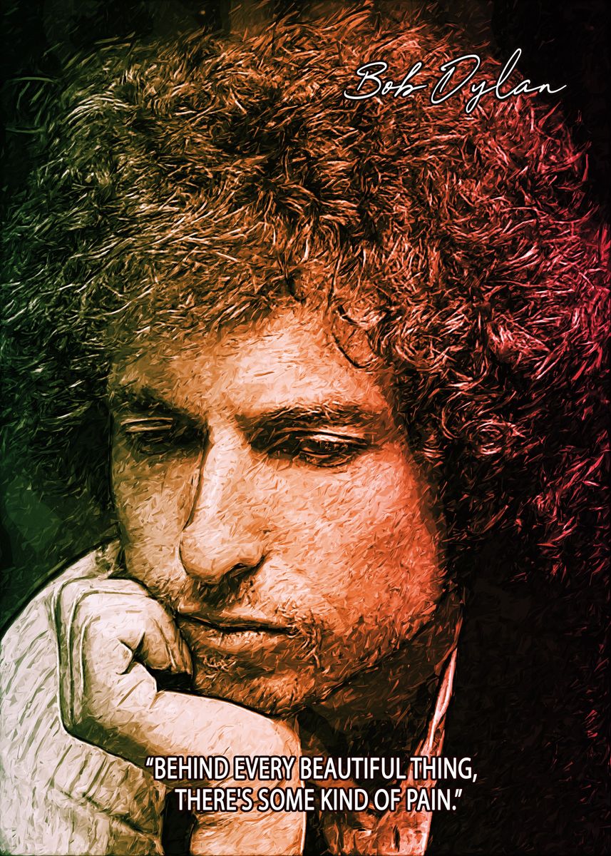 'Bob Dylan' Poster, picture, metal print, paint by SA KE | Displate