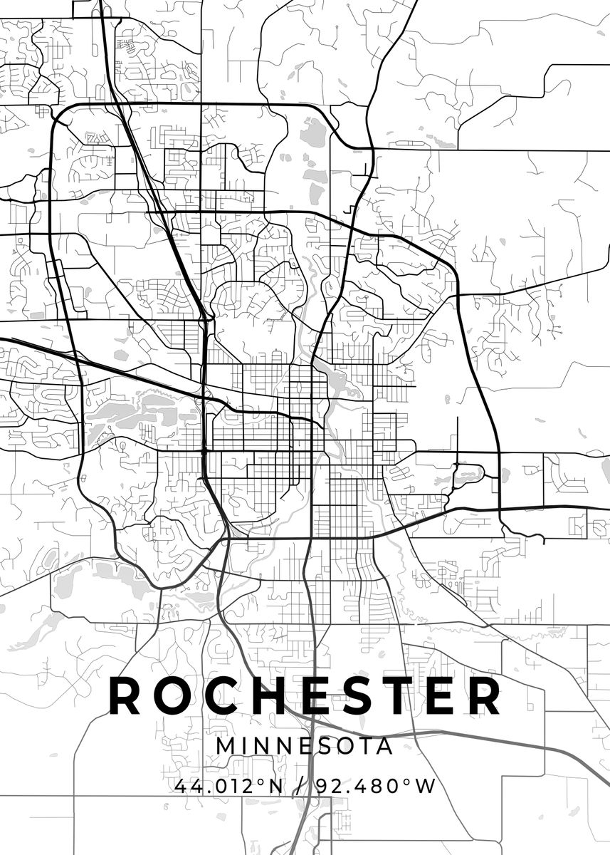 'Rochester Minnesota' Poster by Conceptual Photography | Displate