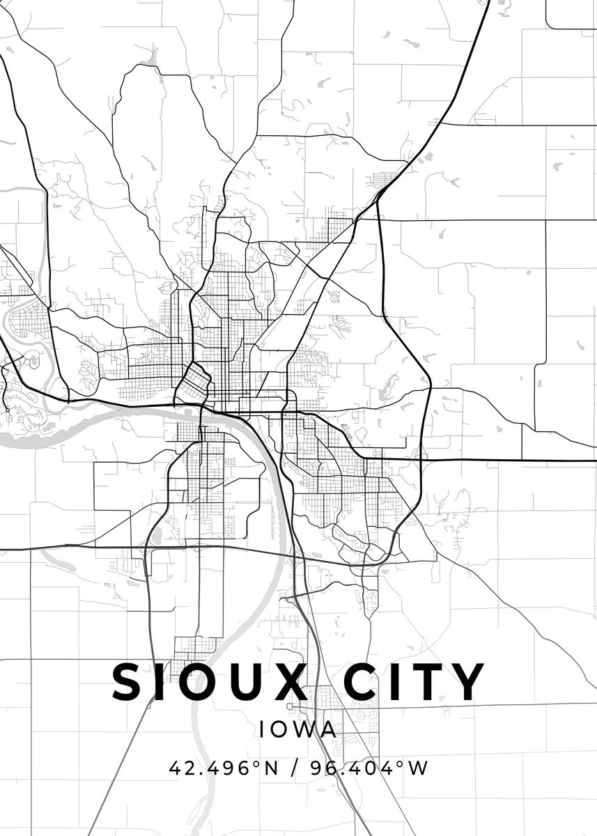 'Sioux City Iowa' Poster by Conceptual Photography Displate