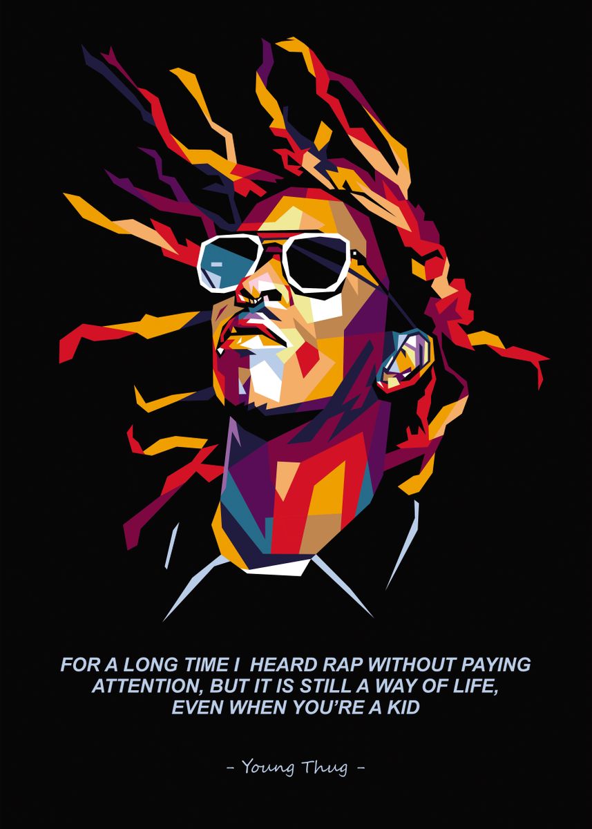 young thug quotes' Poster by Roseed Abbas | Displate