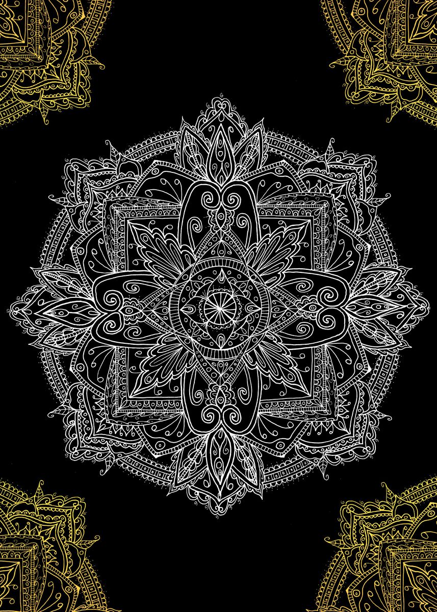 'mandala culture pattern' Poster, picture, metal print, paint by ...