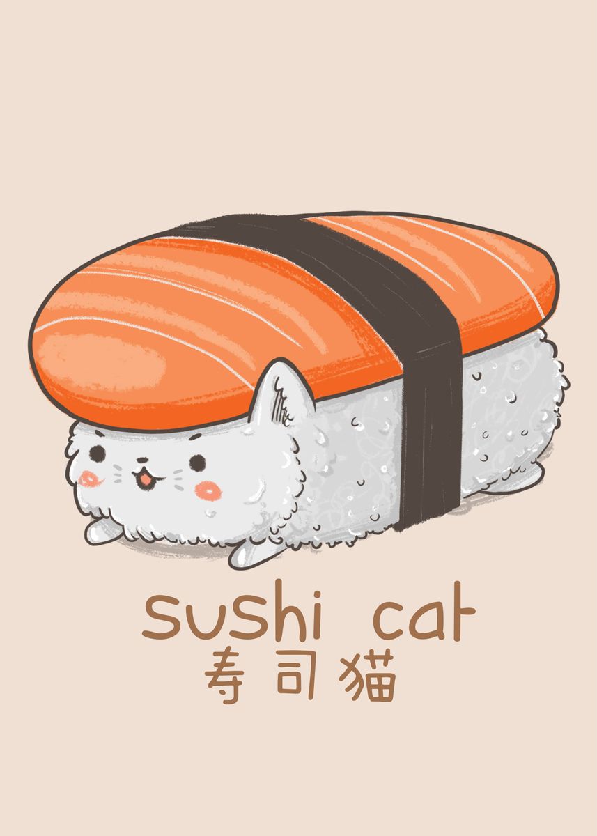 Котики суши арт