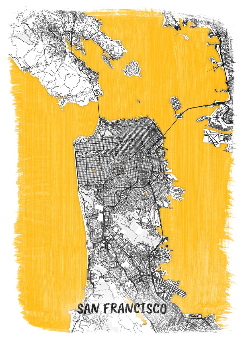 San Francisco USA Map Poster Picture Metal Print Paint By WITS 486a901949786ccdc69fcbee15b3f15e E7817b812c50fce75347612e0cda4d73