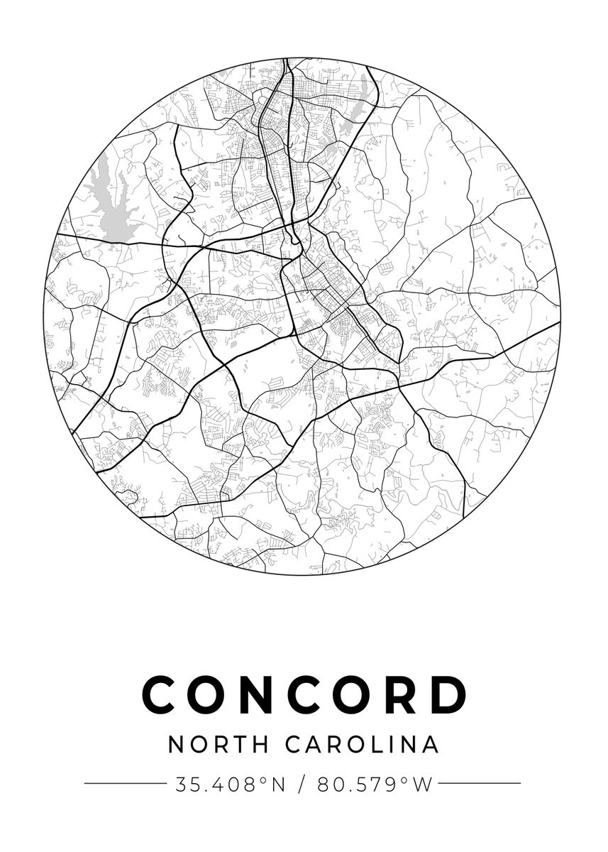 'Concord North Carolina' Poster by Conceptual Photography Displate