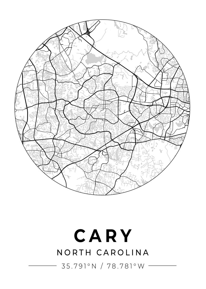 'Cary North Carolina' Poster by Conceptual Photography Displate