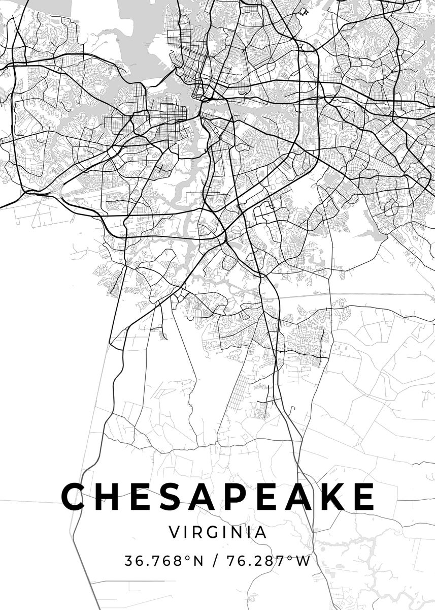 'Chesapeake Virginia' Poster, picture, metal print, paint by Conceptual ...