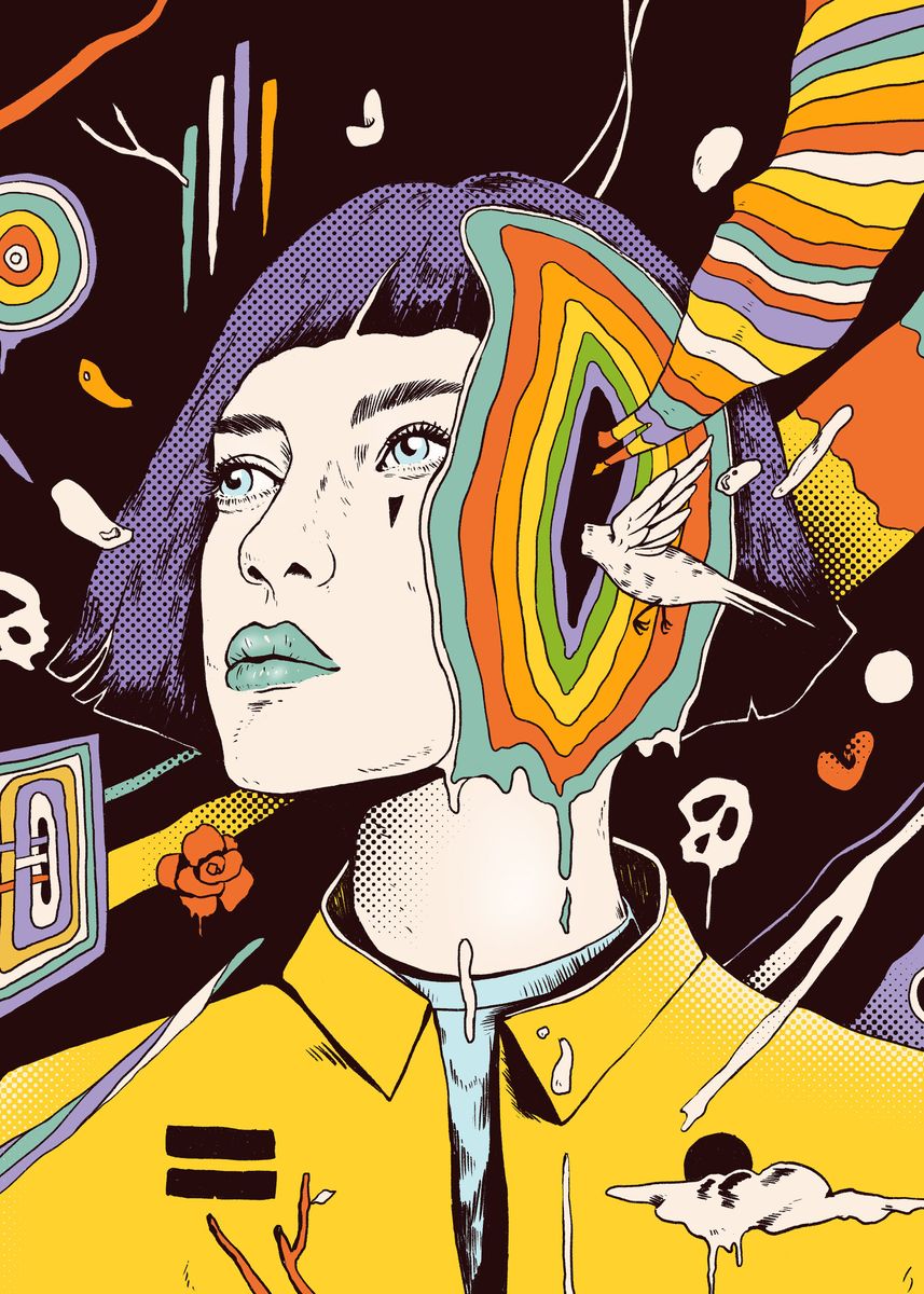 'The Overthinker' Poster, picture, metal print, paint by Norman Duenas ...