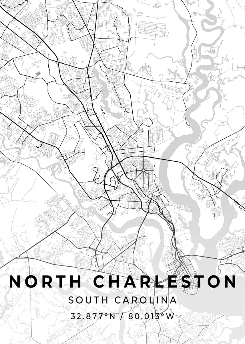 'North Charleston' Poster by Conceptual Photography Displate