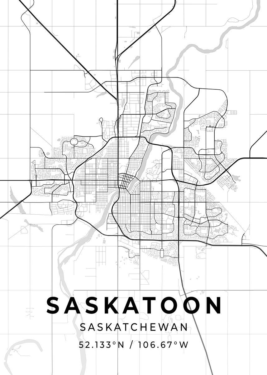 'Saskatoon Saskatchewan' Poster, picture, metal print, paint by ...