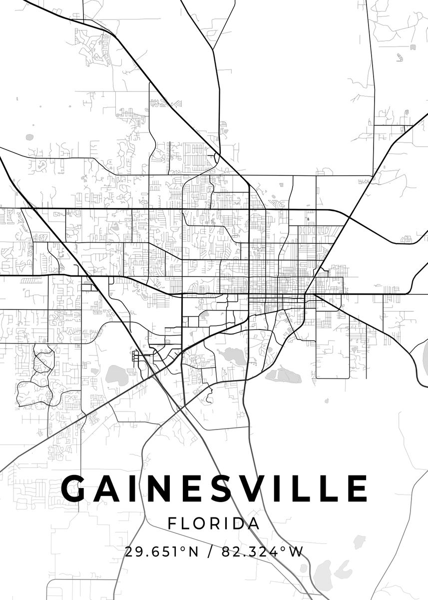 'Gainesville Florida' Poster by Conceptual Photography | Displate