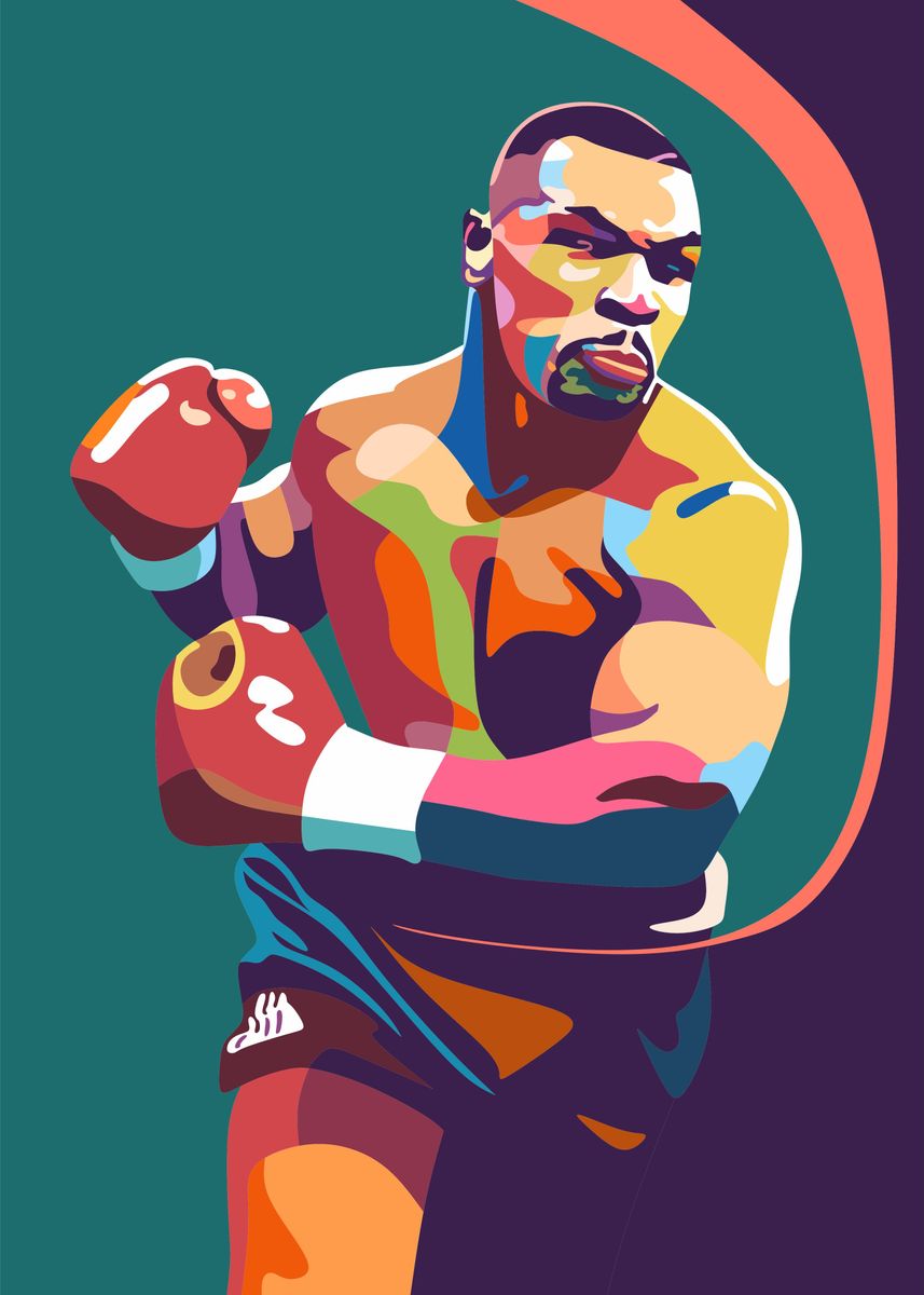 'Mike Tyson' Poster, picture, metal print, paint by Poernama Sahroe ...