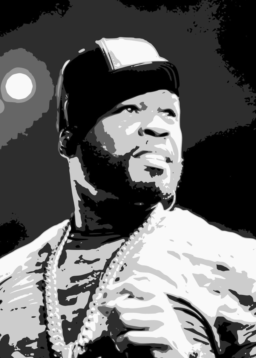 '50 Cent ' Poster, picture, metal print, paint by Josh B | Displate