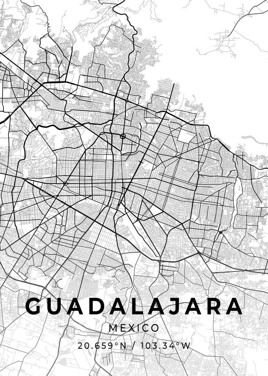 'guadalajara Mexico' Poster, Picture, Metal Print, Paint By Conceptual 